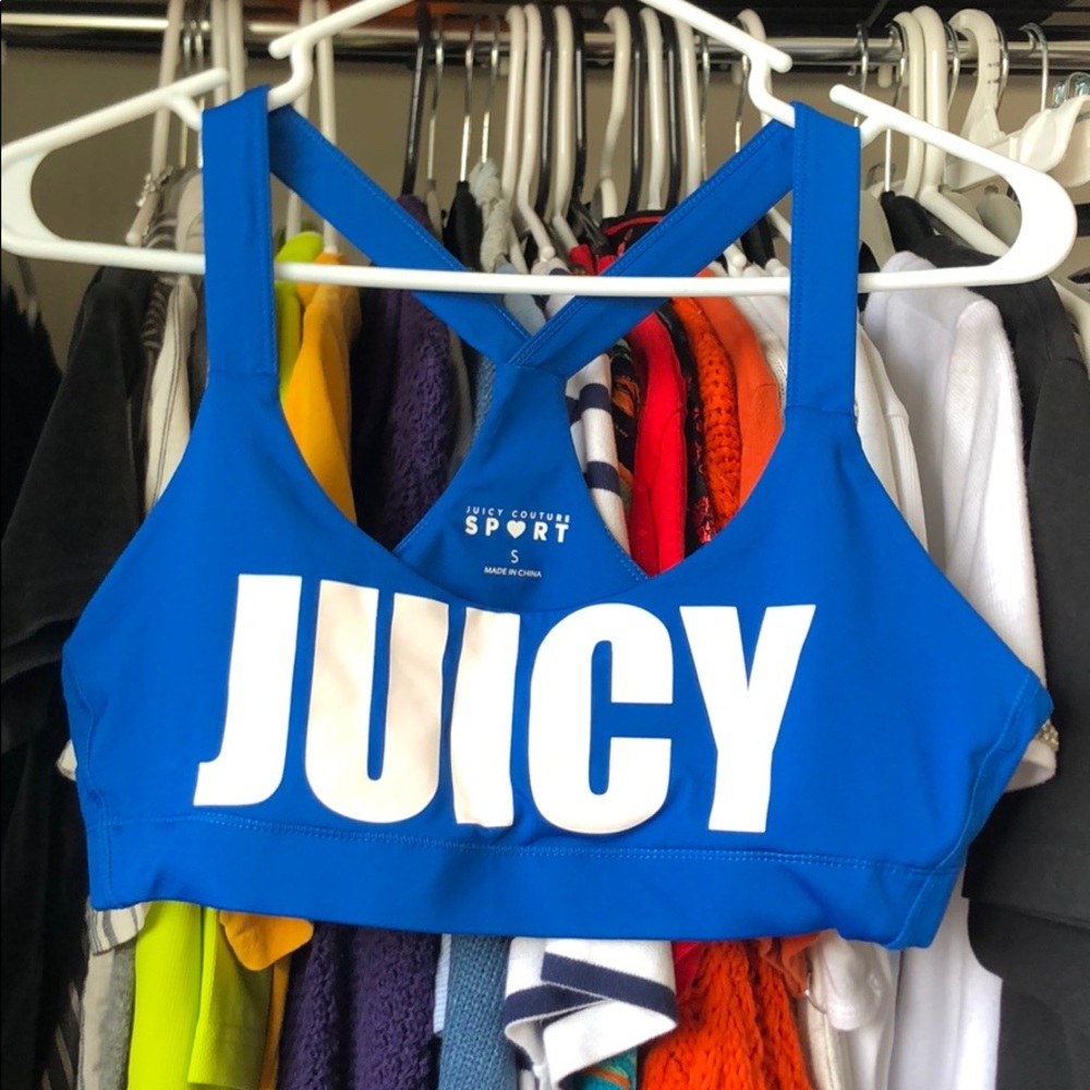 Blue Juicy Sports Bra